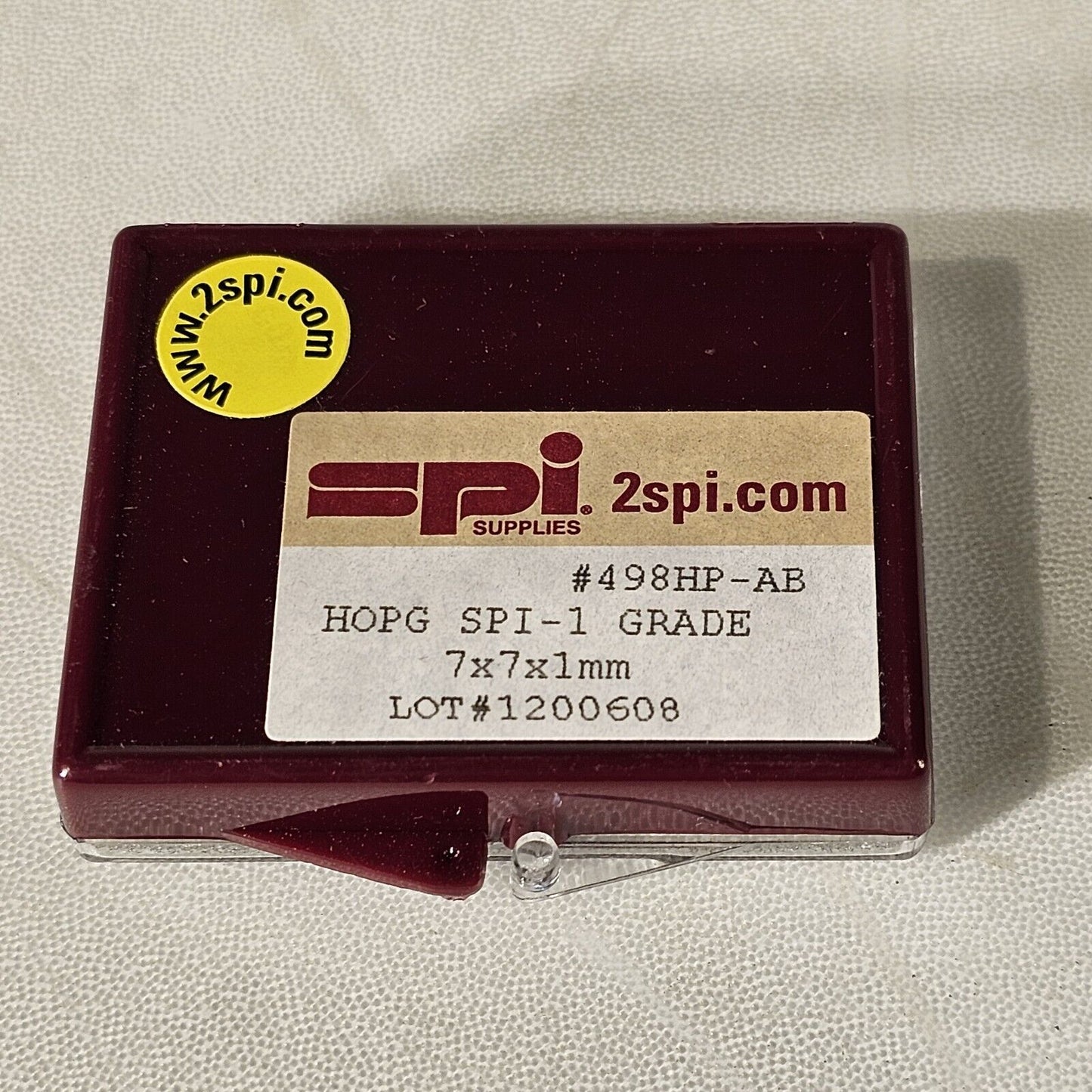 SPI Grade-1 HOPG Highly Ordered Pyrolytic Graphite 7x7x1mm 498HP-AB ZYA AFM SPM
