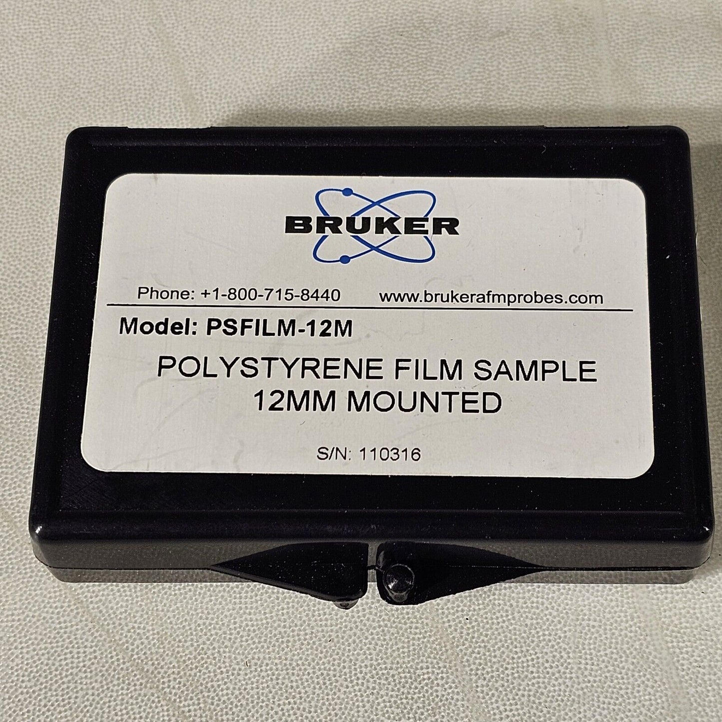 Bruker PSFILM-12M 12mm Mounted Polystyrene Film Surface AFM SPM QNM Sample Veeco
