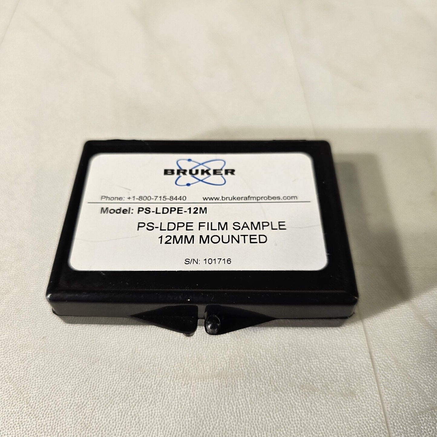Bruker PS-LDPE-12M 12mm Mounted LDPE Film Surface AFM SPM QNM Sample Veeco