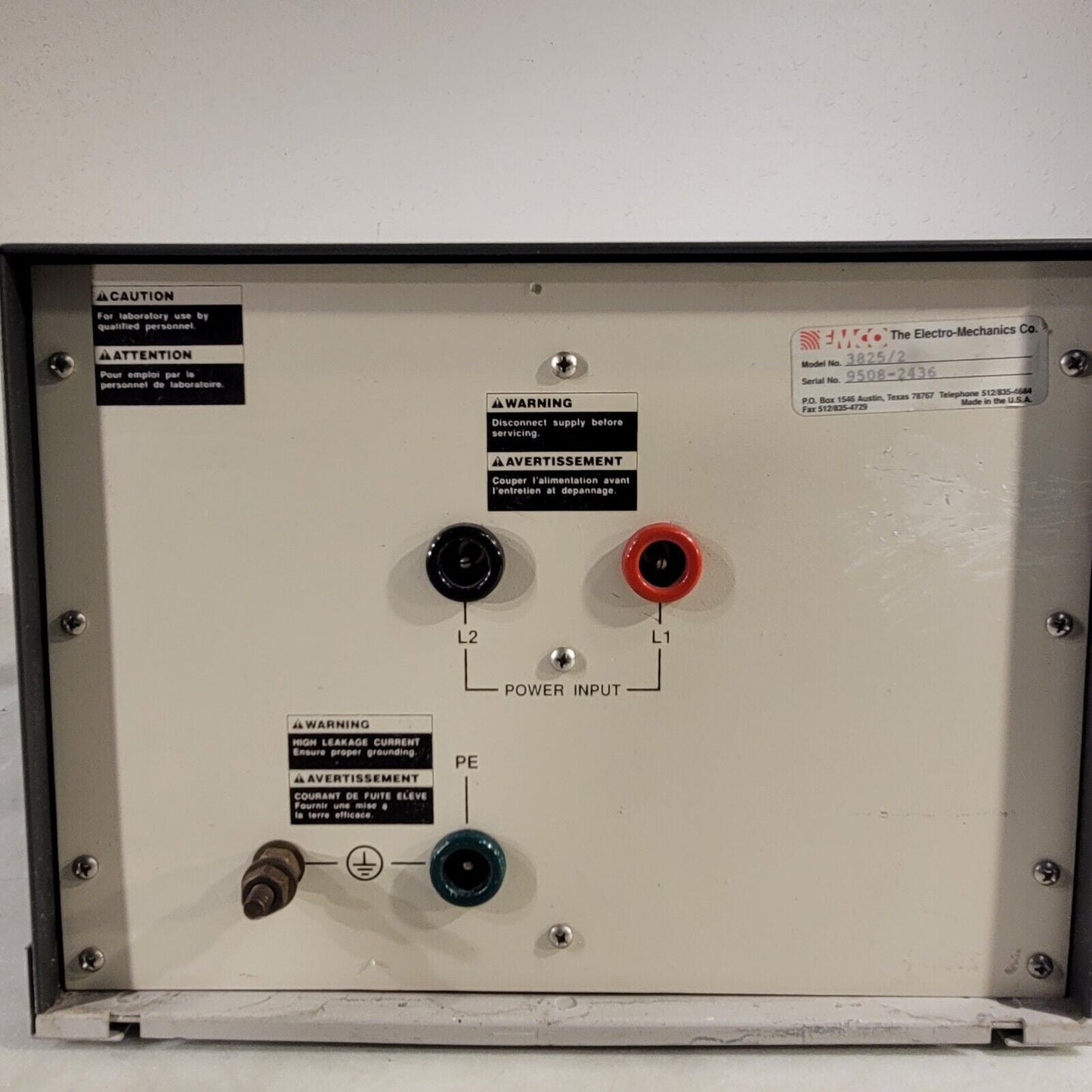EMCO 3825/2 Line LISN Impedance Stabilization Network
