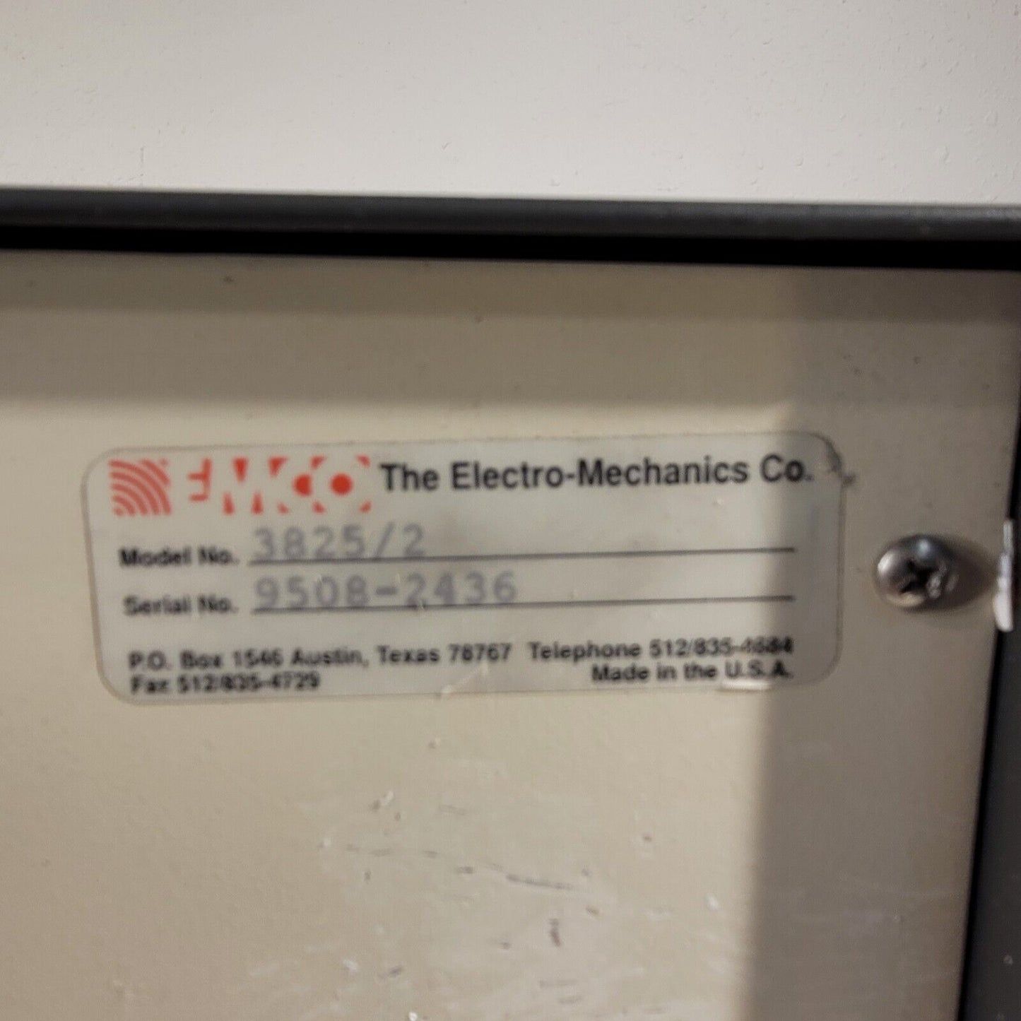 EMCO 3825/2 Line LISN Impedance Stabilization Network