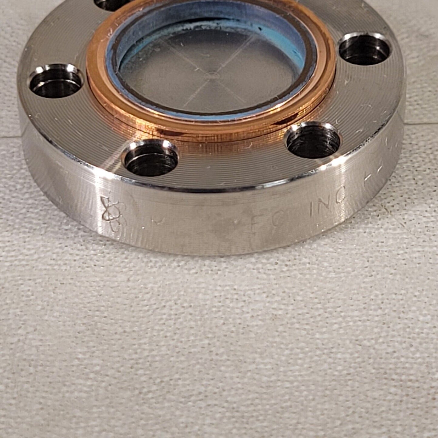 MDC CF 1.33" DN16CF Conflat Blank Flange High Vacuum SS Knife Edge Good