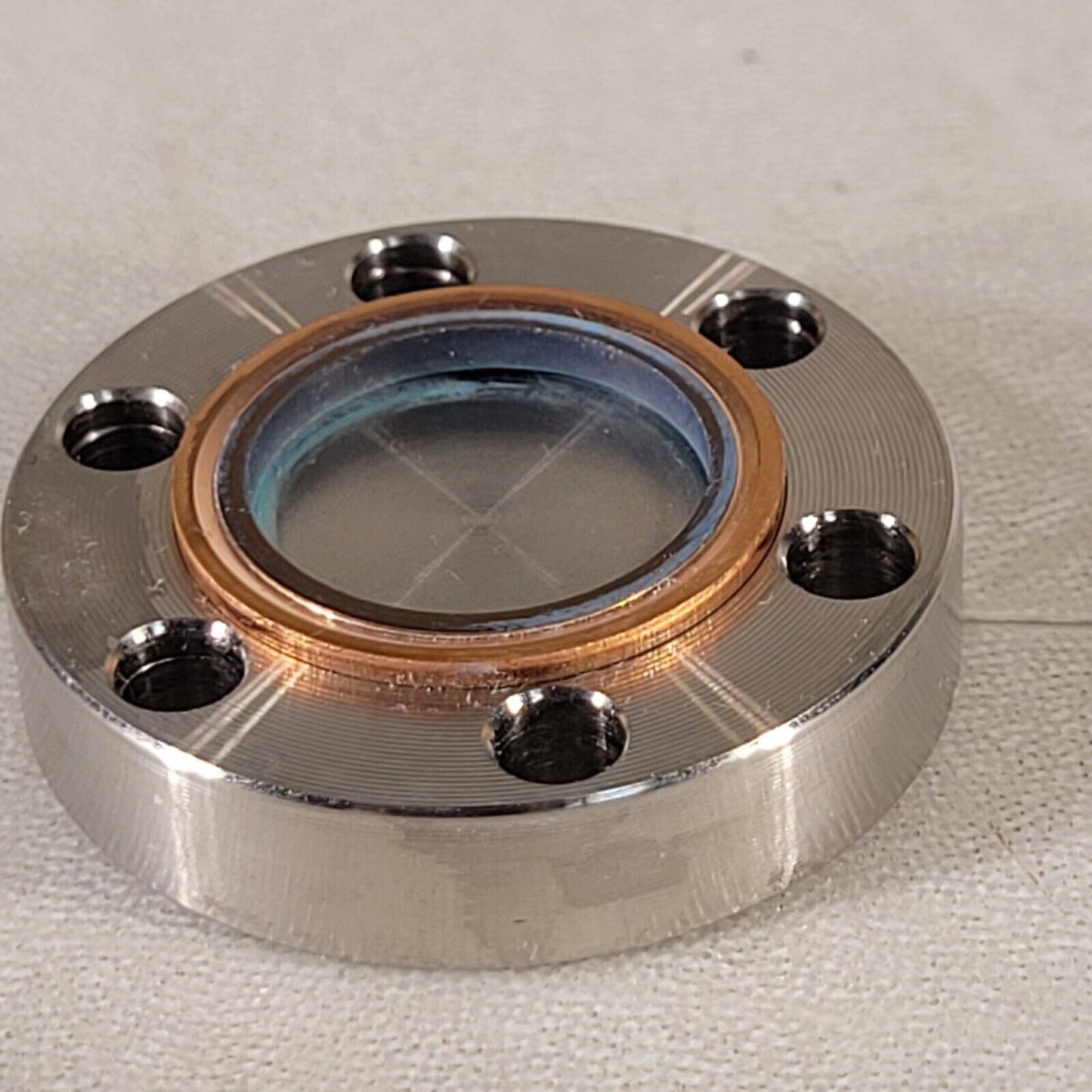 MDC CF 1.33" DN16CF Conflat Blank Flange High Vacuum SS Knife Edge Good