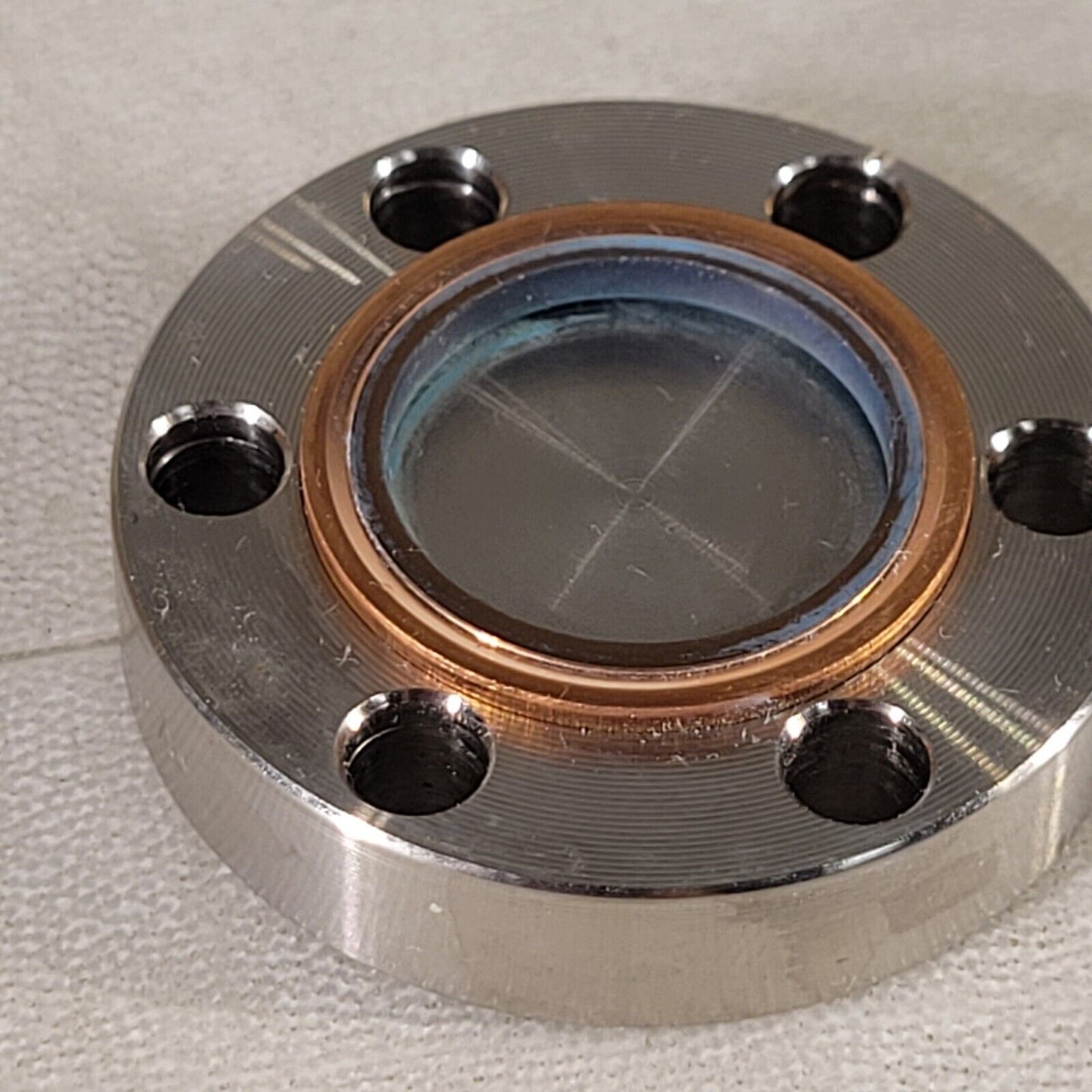 MDC CF 1.33" DN16CF Conflat Blank Flange High Vacuum SS Knife Edge Good