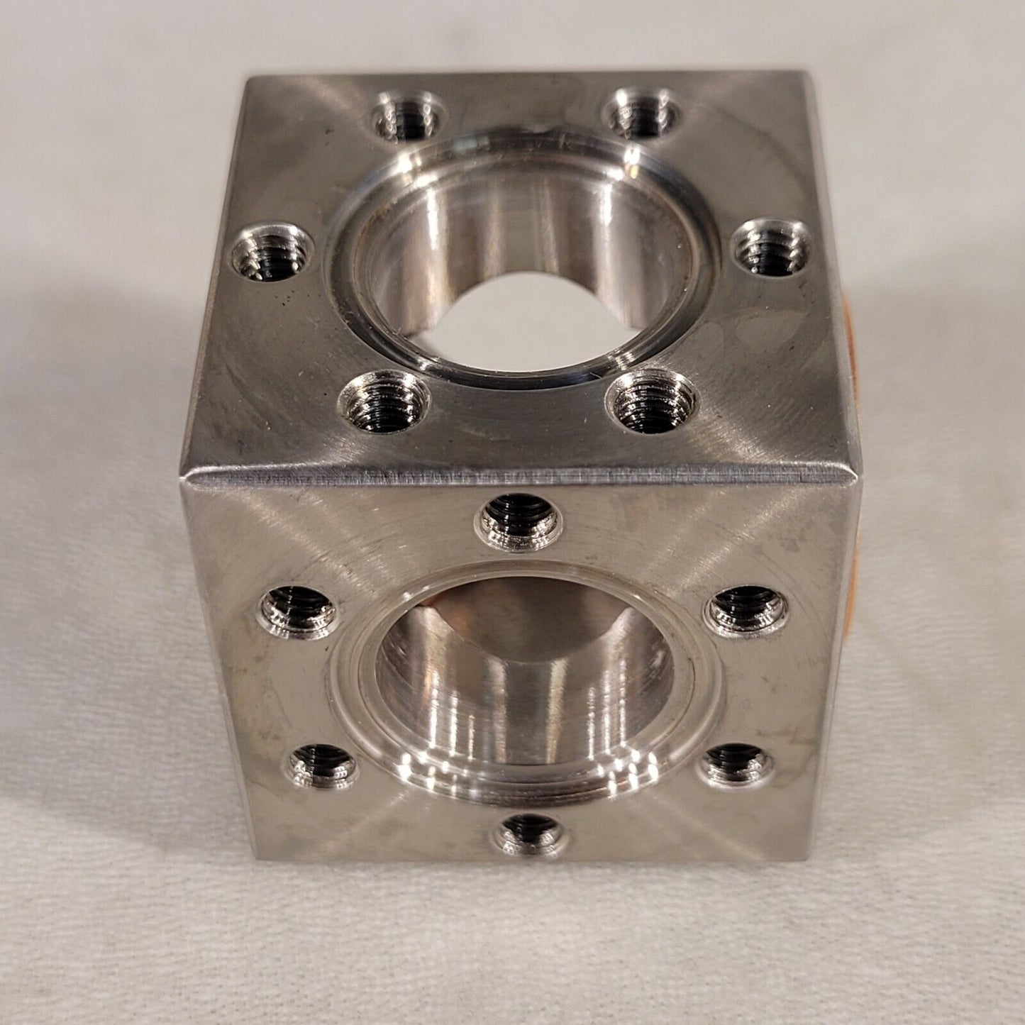 MDC Conflat UHV 6-Way Cube 1.33" CF Ultra High Vacuum Chamber 304SS DN16CF
