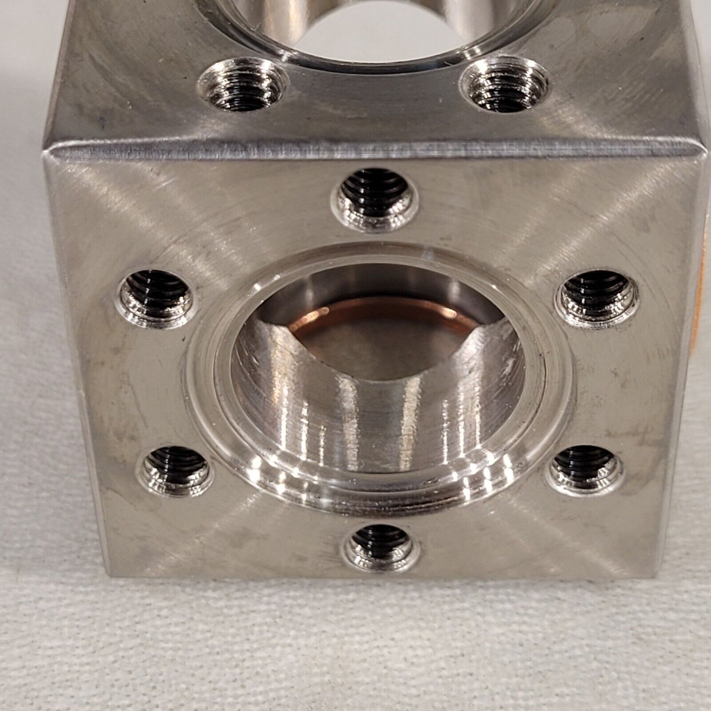 MDC Conflat UHV 6-Way Cube 1.33" CF Ultra High Vacuum Chamber 304SS DN16CF