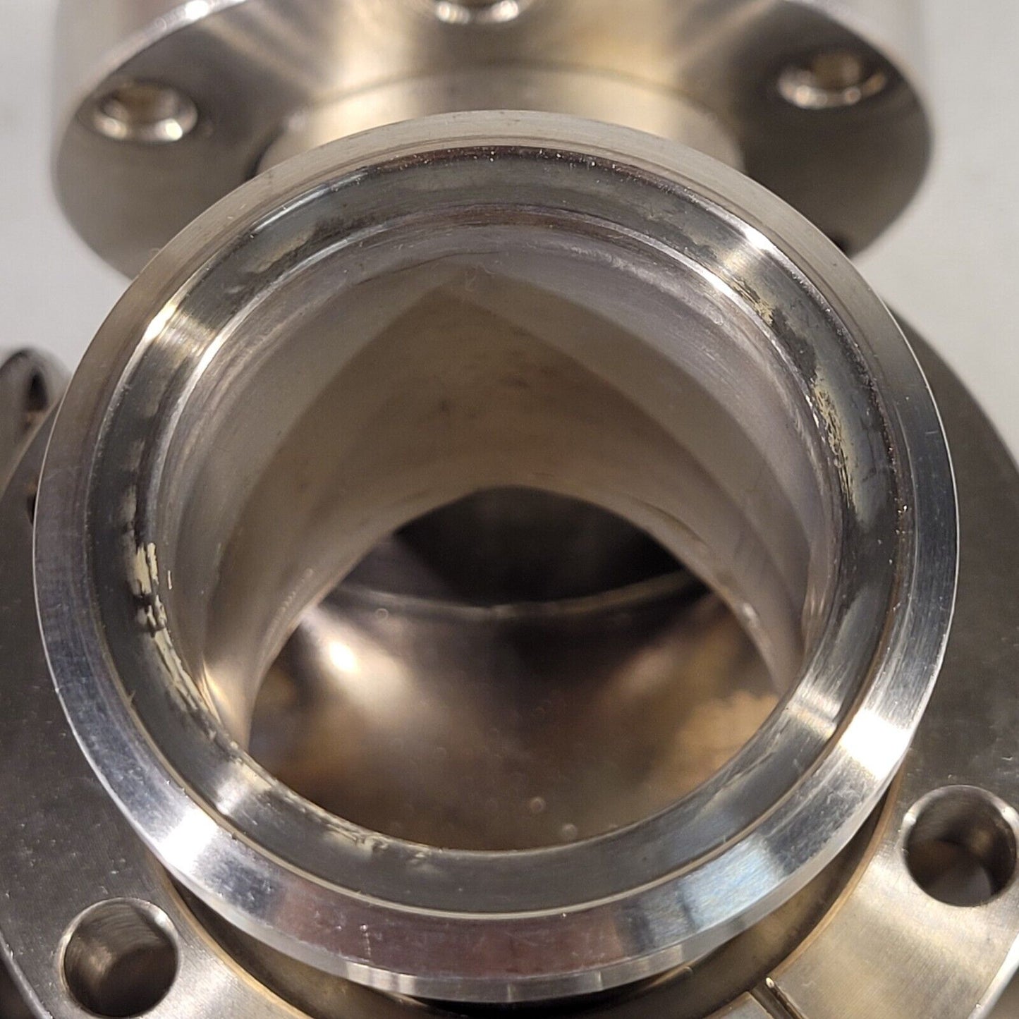 2.75" Conflat DN35CF 5-Way Cross Connector 3 Flanges Rotatable 2 Fixed SS