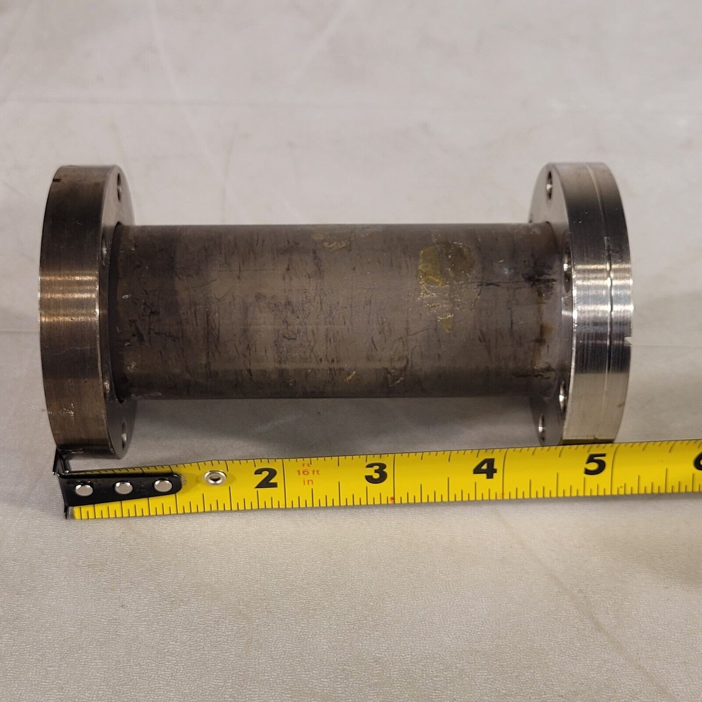 2.75" CF Conflat DN35CF Nipple High Vacuum 5" Length 1x Rotatable 1x Fixed Thru