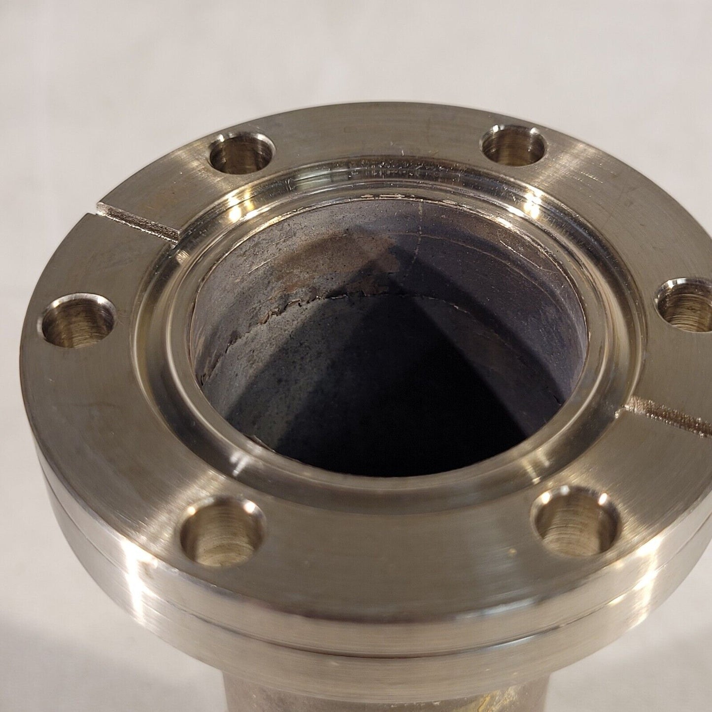 2.75" CF Conflat DN35CF Nipple High Vacuum 5" Length 1x Rotatable 1x Fixed Thru