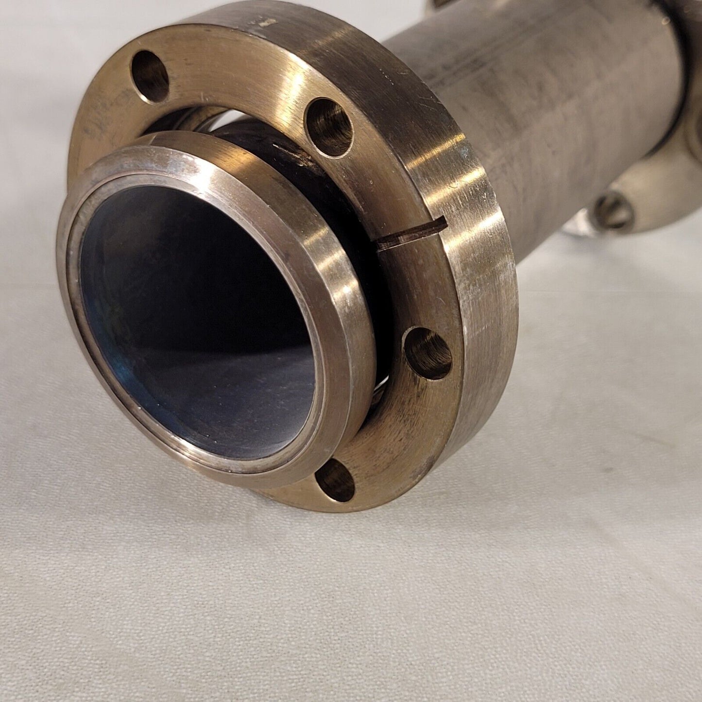 2.75" CF Conflat DN35CF Nipple High Vacuum 5" Length 1x Rotatable 1x Fixed Thru