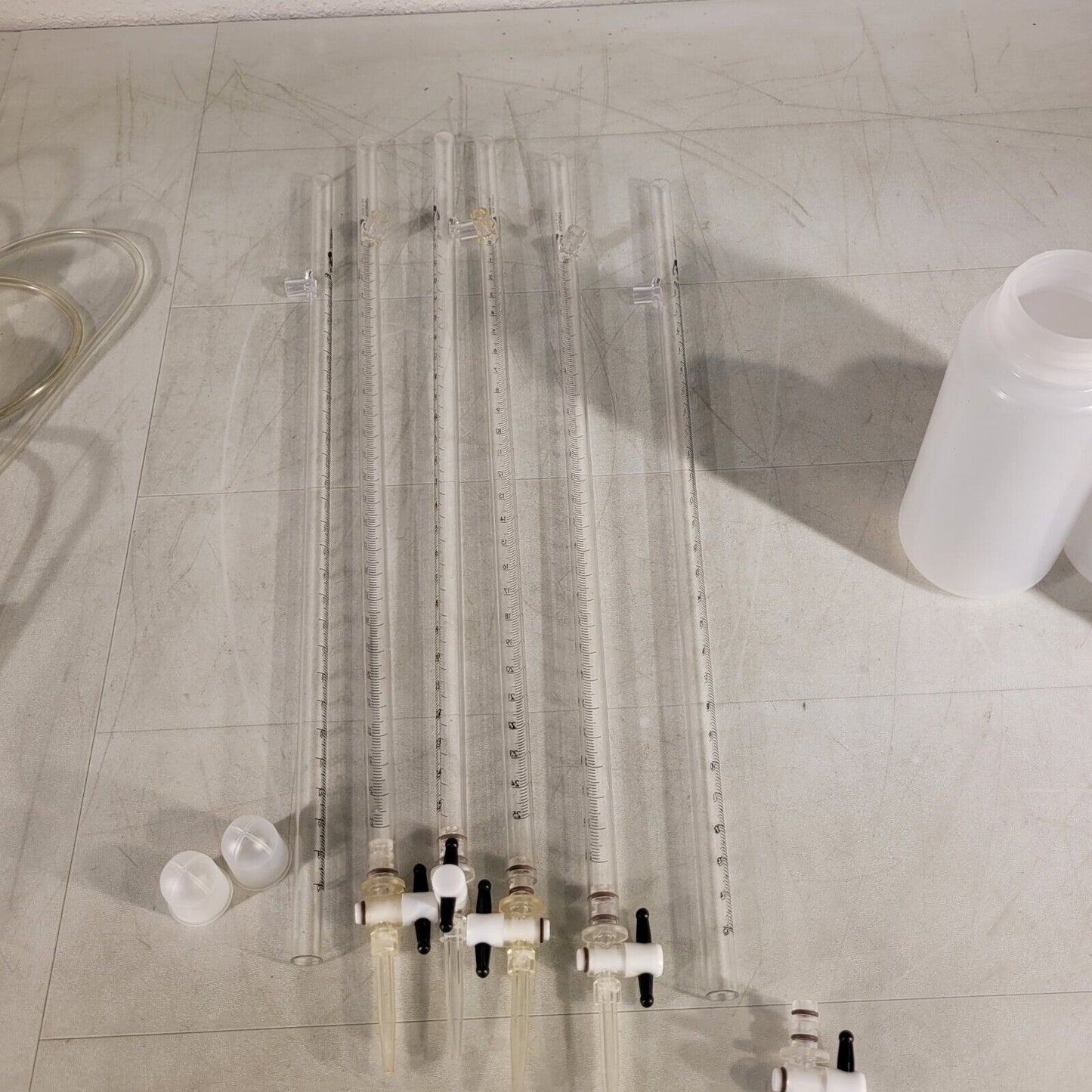 Thermo Scientific 3640-0025 Lot of 5, Used Break-Resistant Self-Zeroing Burets