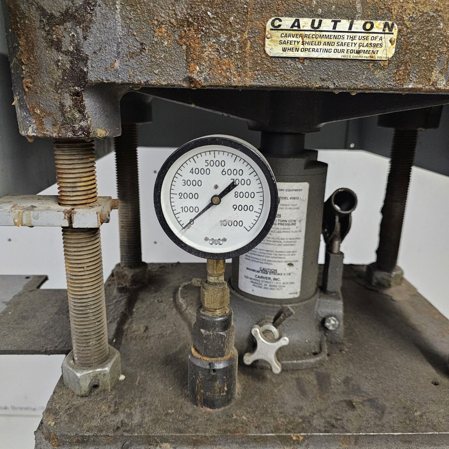 Carver Hydraulic Press NEEDS WORK Hydraulic Unit 3912