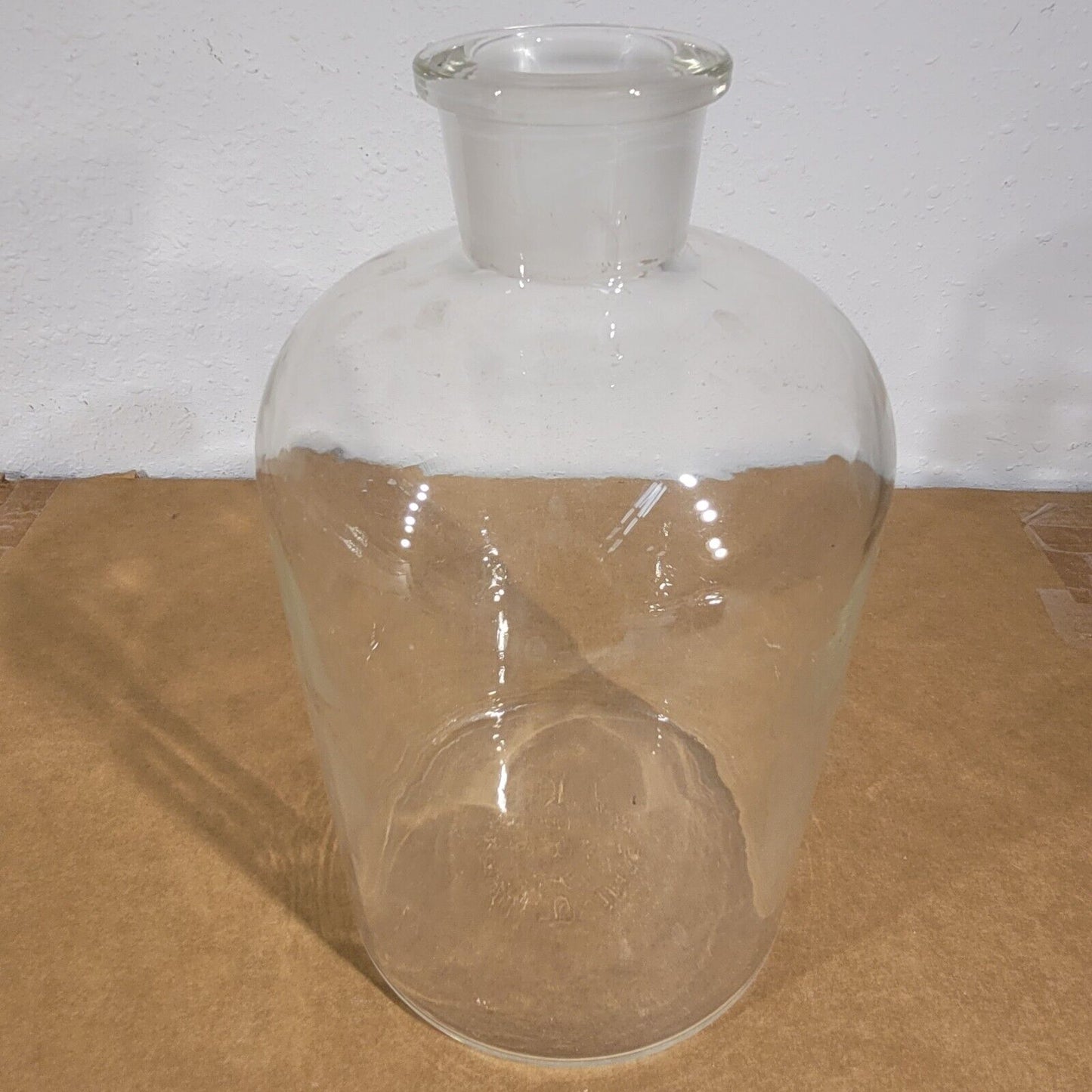 Pyrex Large Glass Bottle Thick Walled Laboratory Glassware Lab Vessel