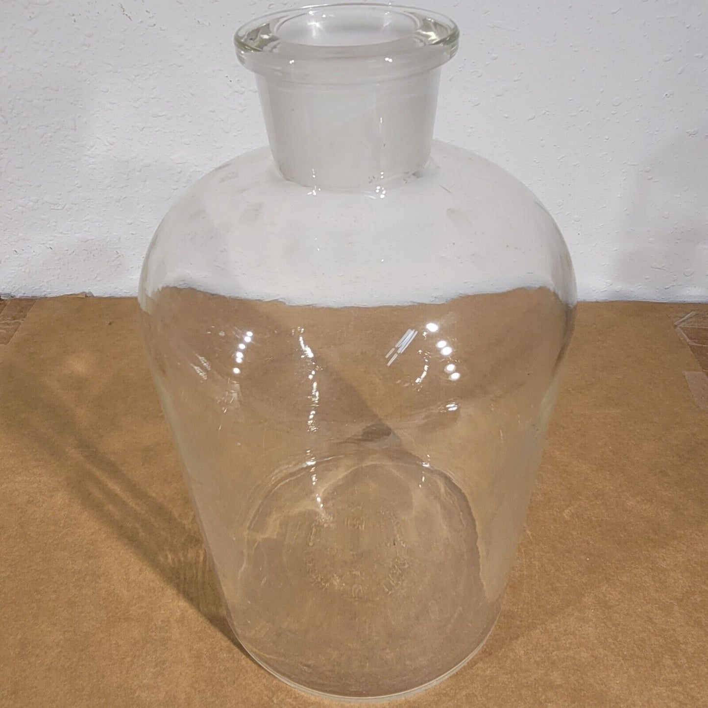 Pyrex Large Glass Bottle Thick Walled Laboratory Glassware Lab Vessel