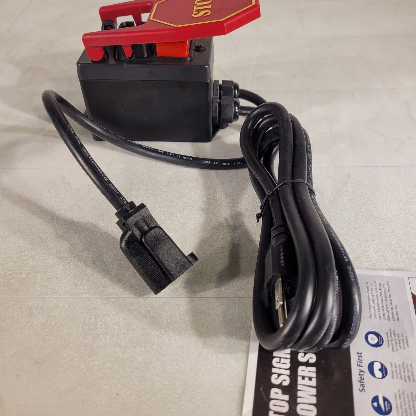 Fulton Emergency Stop Sign Paddle Power Switch Plug-In