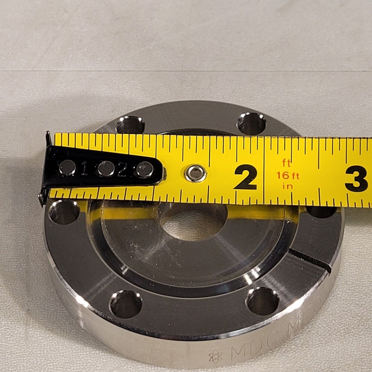 MDC 2.75" DN35CF Conflat To 1.33" CF DN16CF Zero Length Adapter High Vacuum