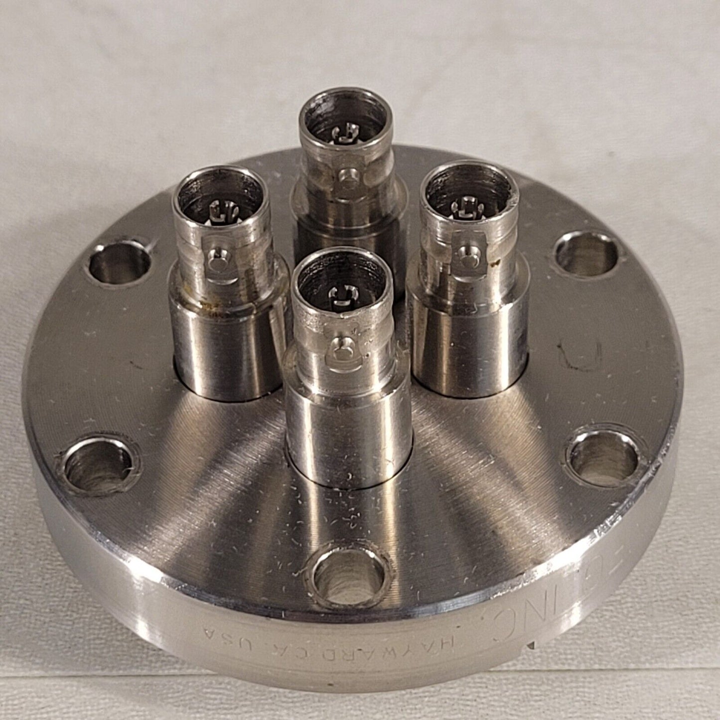 MDC 2.75" CF Conflat BNC Feedthrough Blank DN35CF High Vacuum 4x BNC Ports