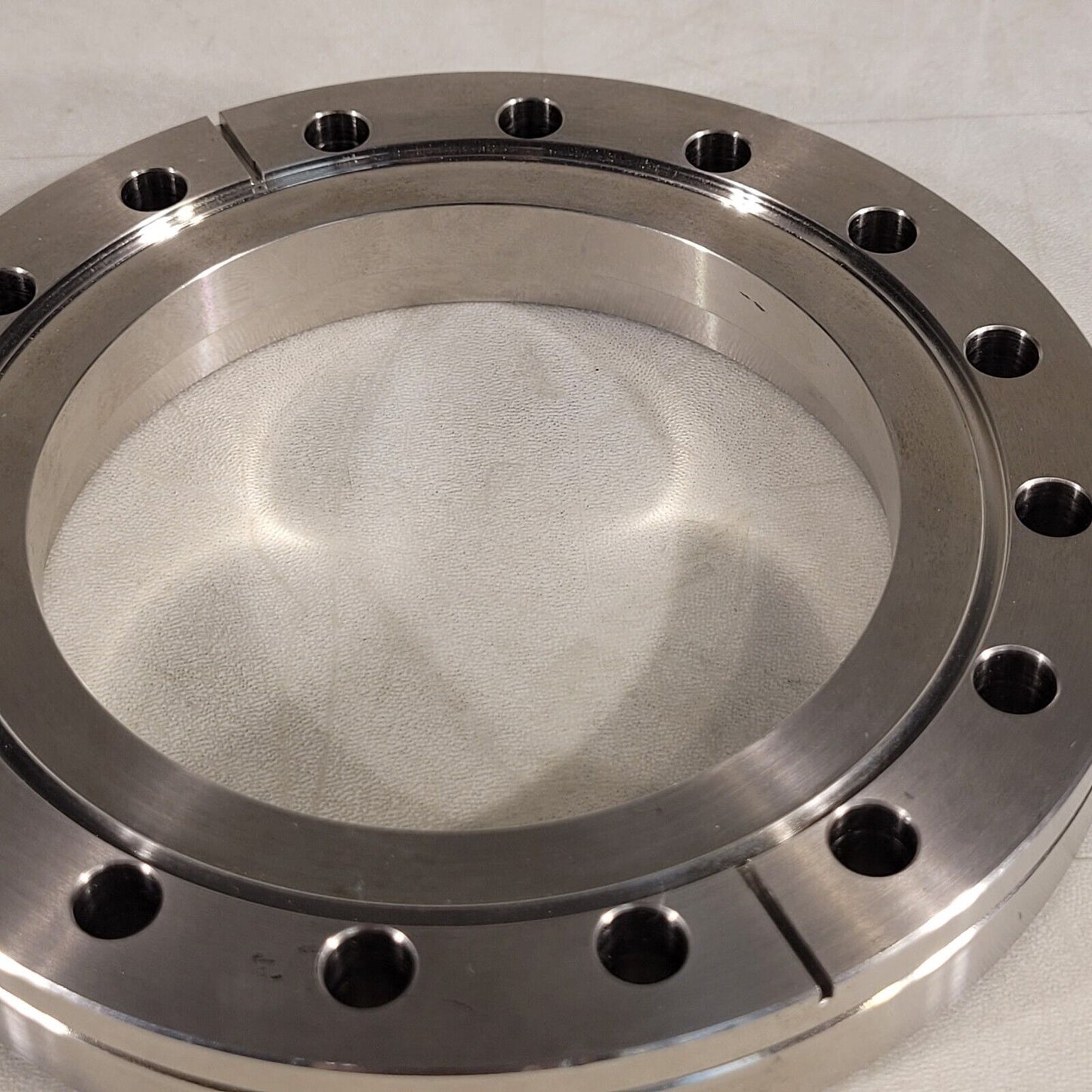 6" DN100CF Conflat Bored Weld Flange 4" Bore High Vacuum Stainless Steel