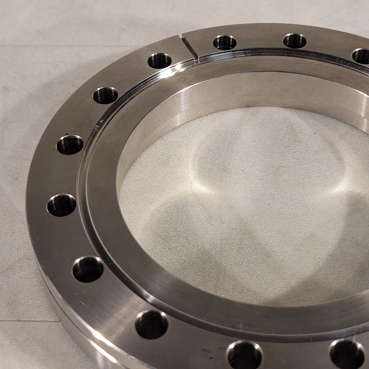 6" DN100CF Conflat Bored Weld Flange 4" Bore High Vacuum Stainless Steel