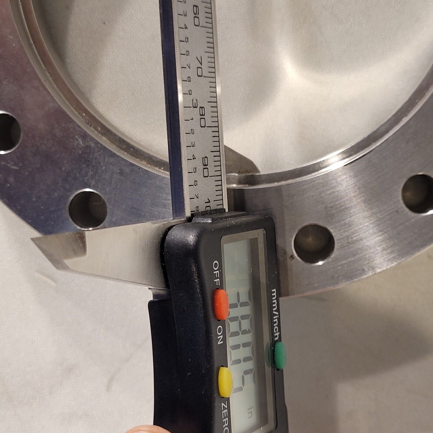 6" DN100CF Conflat Bored Weld Flange 4" Bore High Vacuum Stainless Steel