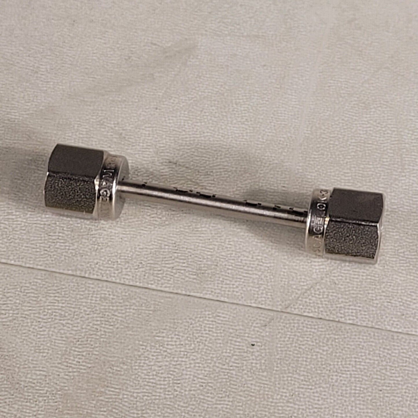 Swagelok 1/8" Tube Female to Female Adapter 2" Long Stainless Steel