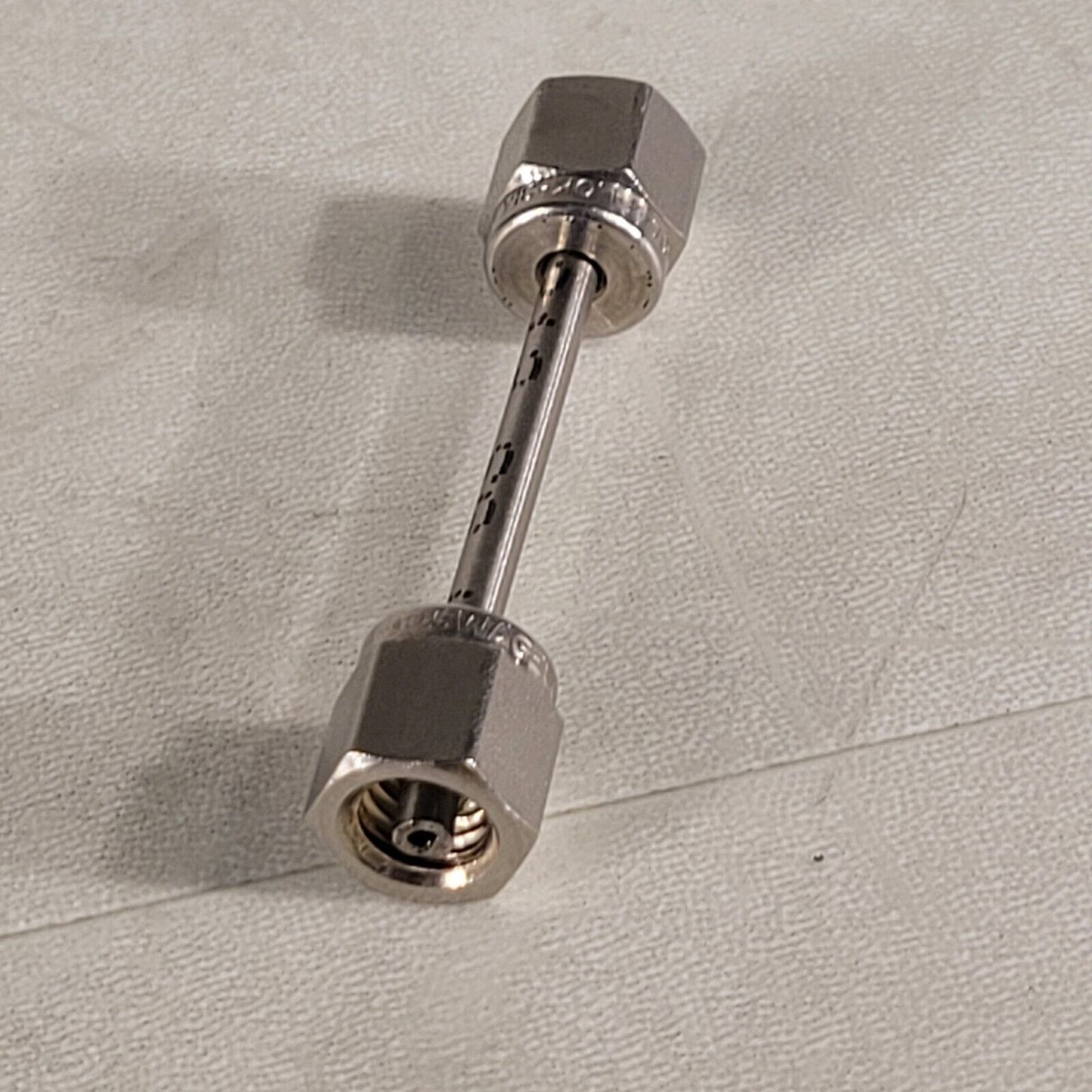 Swagelok 1/8" Tube Female to Female Adapter 2" Long Stainless Steel