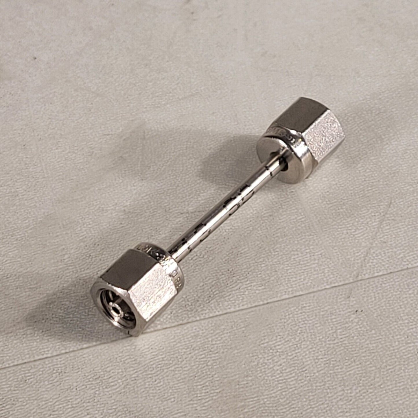 Swagelok 1/8" Tube Female to Female Adapter 2" Long Stainless Steel