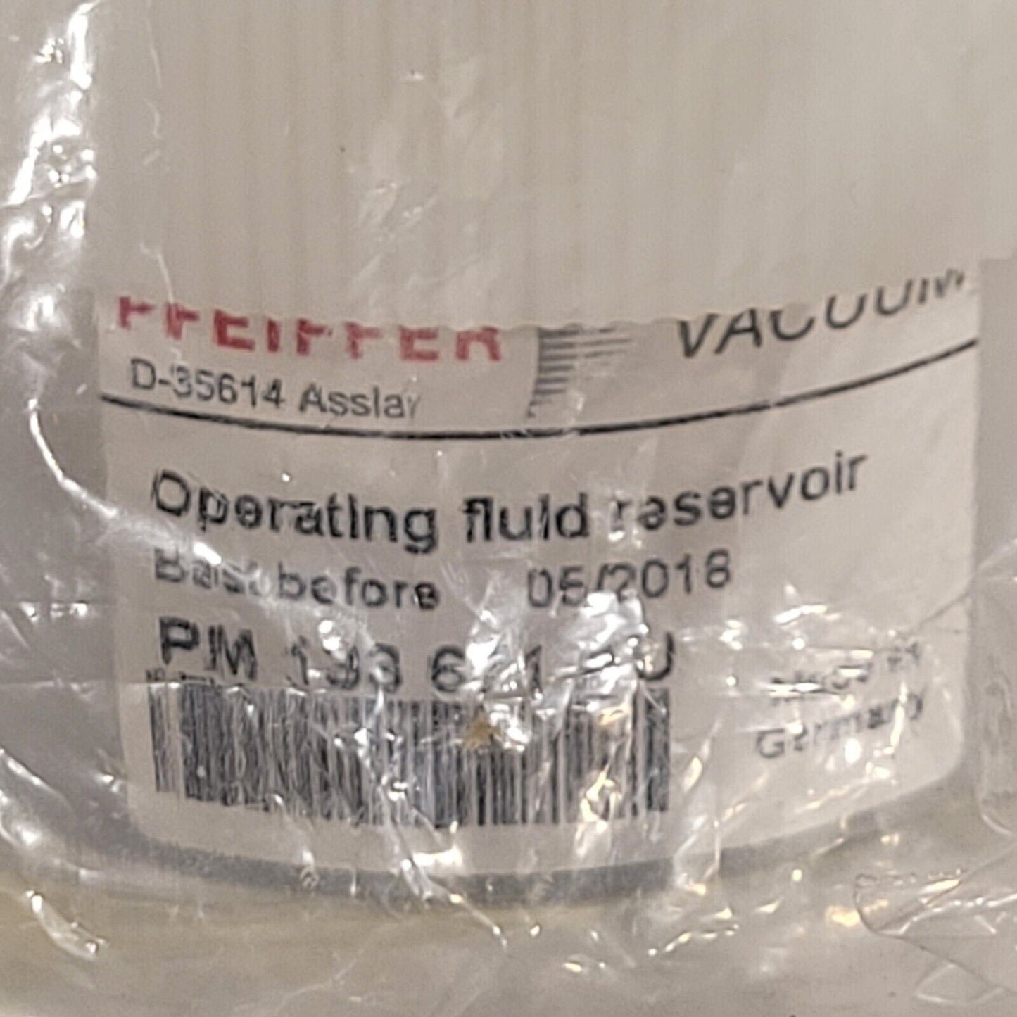 Pfeiffer PM 143 452 AT Operating Fluid Reservoir for HiPace 400/700 Old Stock