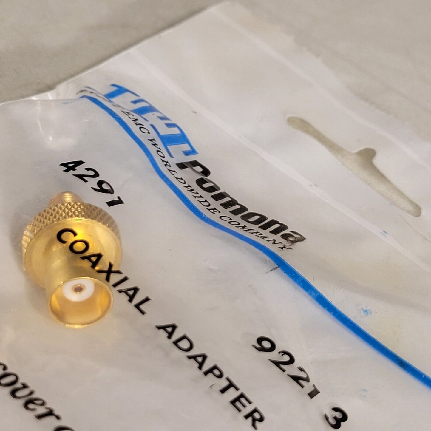 ITT Pomona 4291 9221 3 Coaxial Adapter SMA To BNC