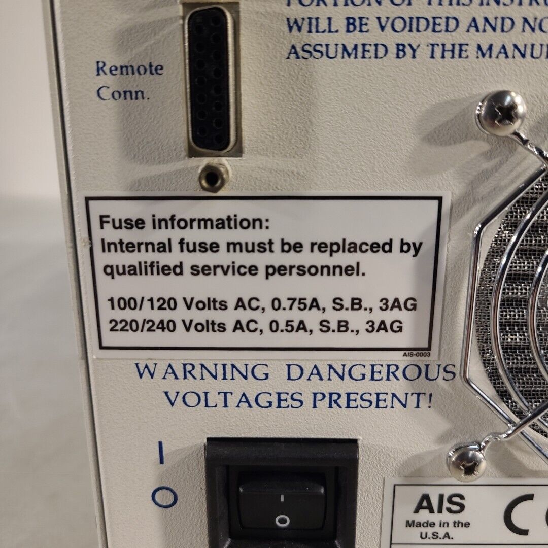 Analytical Instruments Systems DT 1000 CD UV/VIS Light Source Tested SMA905