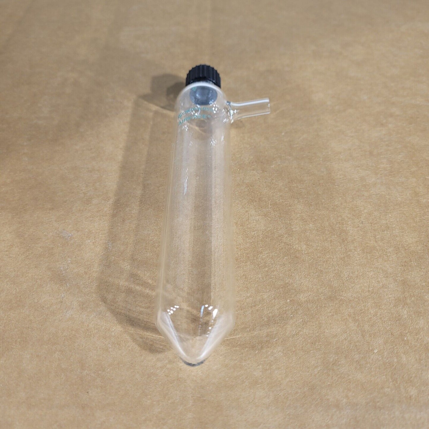 Chemglass 9 Airfree Reservoir Schlenk Glass Tube w/ Cap