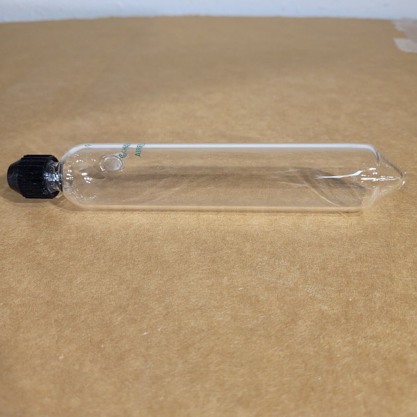 Chemglass 9 Airfree Reservoir Schlenk Glass Tube w/ Cap