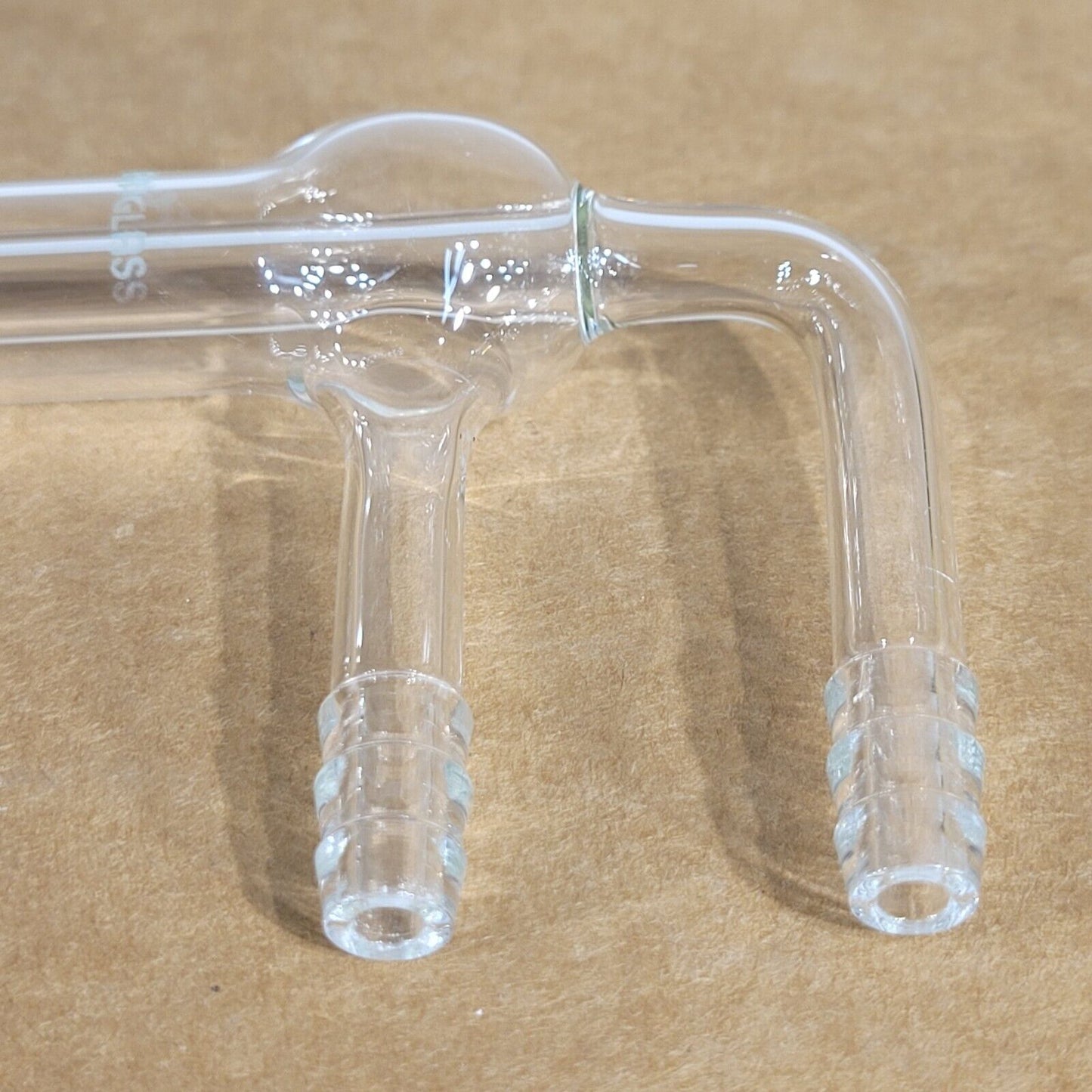 Chemglass Laboratory Chemical Bubbler 10" Glassware Schlenk Pyrex