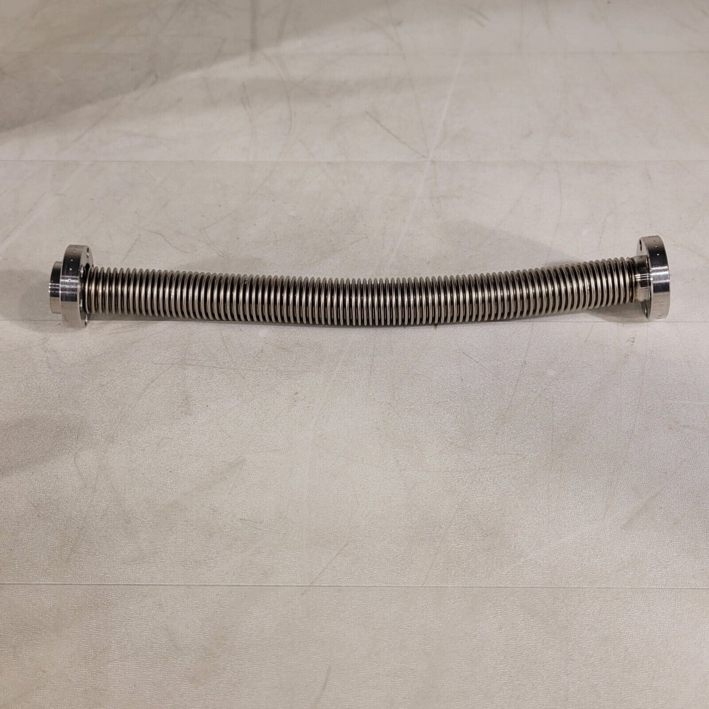 Varian 1.33" CF Conflat DN16CF Flexable Bellows Tube 9.5" Length SS High Vacuum