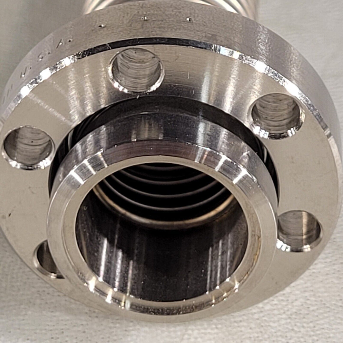 Varian 1.33" CF Conflat DN16CF Flexable Bellows Tube 9.5" Length SS High Vacuum
