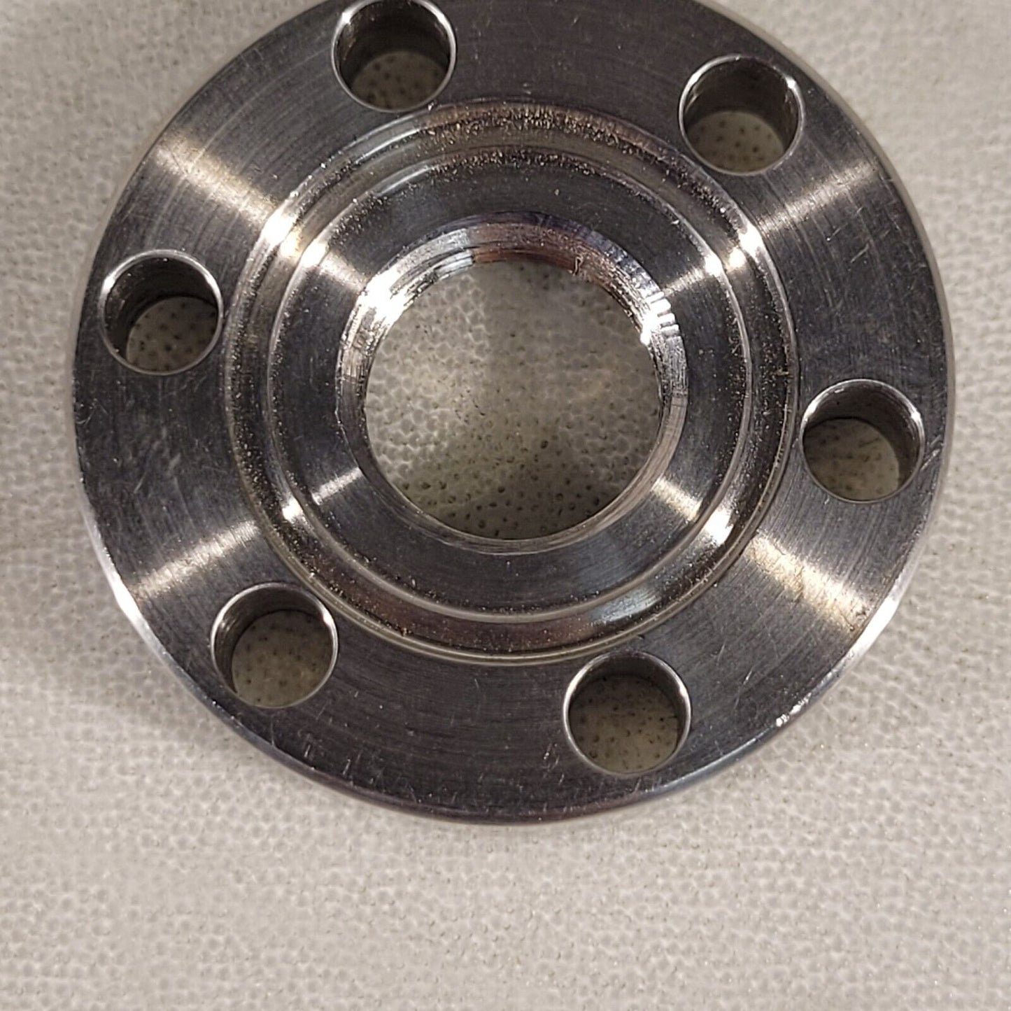 Varian 1.33" CF Conflat DN16CF Threaded Adapter 1/2" SS High Vacuum