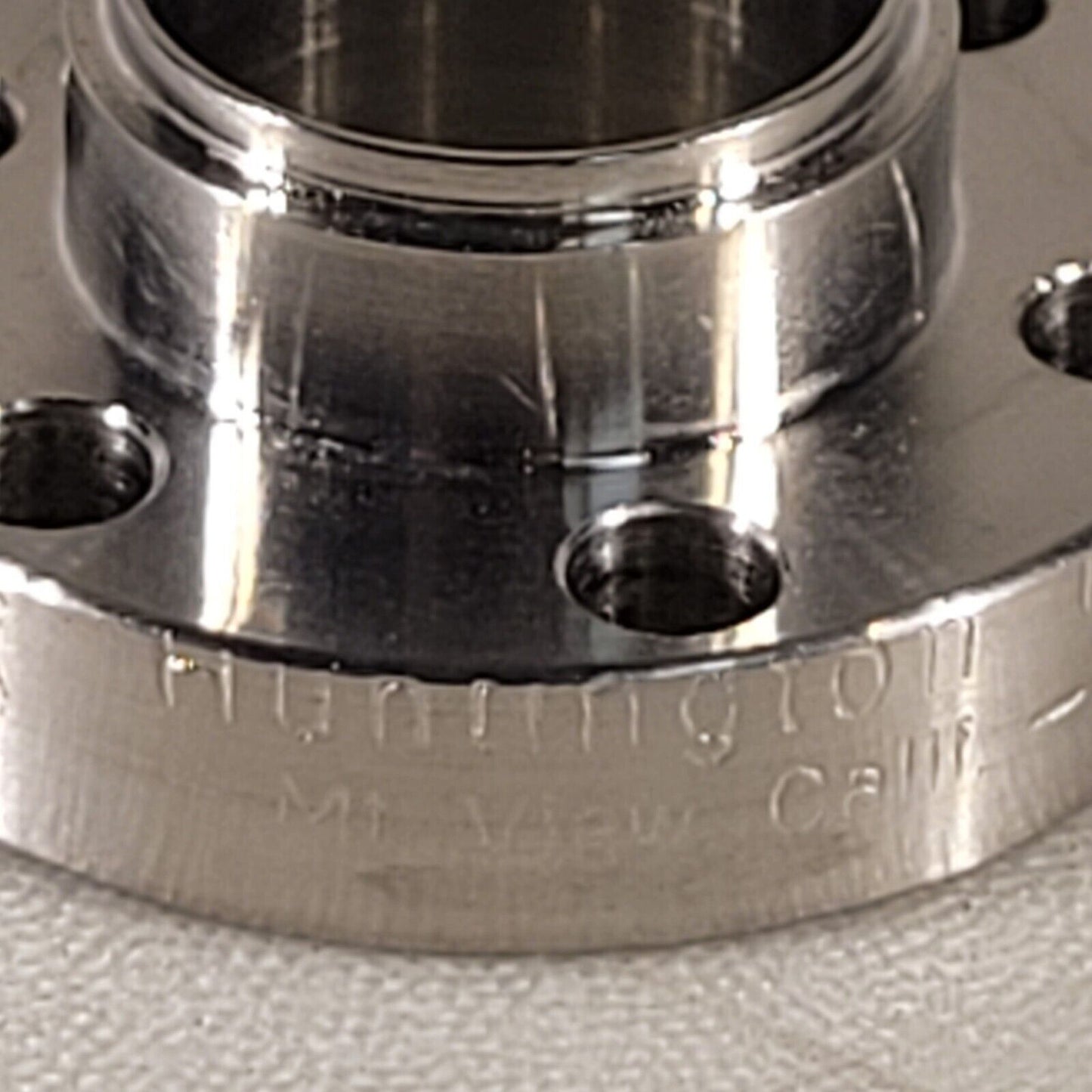 Huntington 1.33" Conflat DN16CF To 5/8" Adapter High Vacuum Stainless Tube Weld