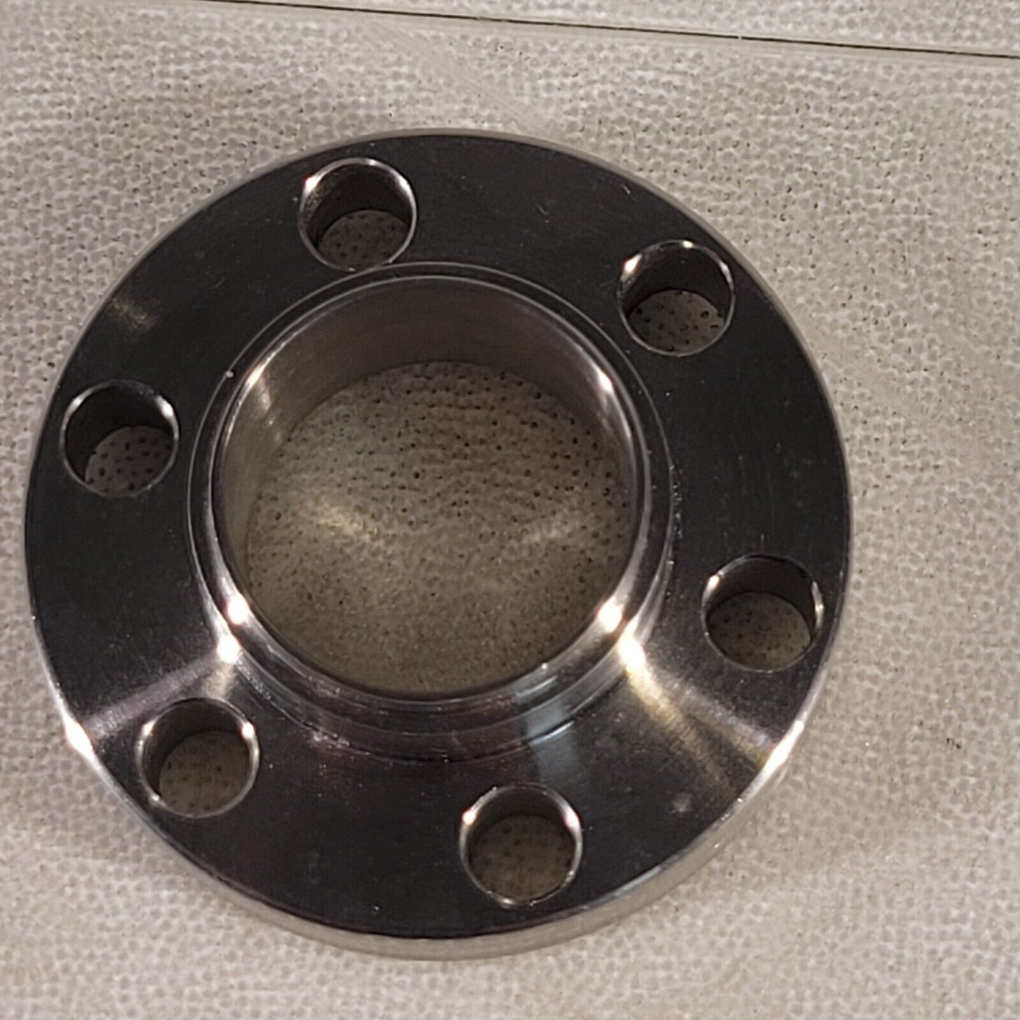 Huntington 1.33" Conflat DN16CF To 5/8" Adapter High Vacuum Stainless Tube Weld