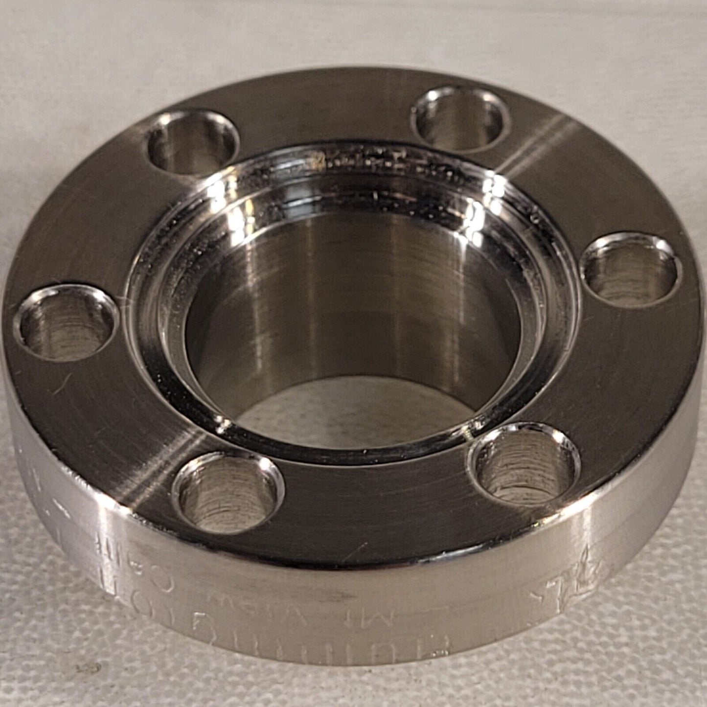 Huntington 1.33" Conflat DN16CF To 5/8" Adapter High Vacuum Stainless Tube Weld