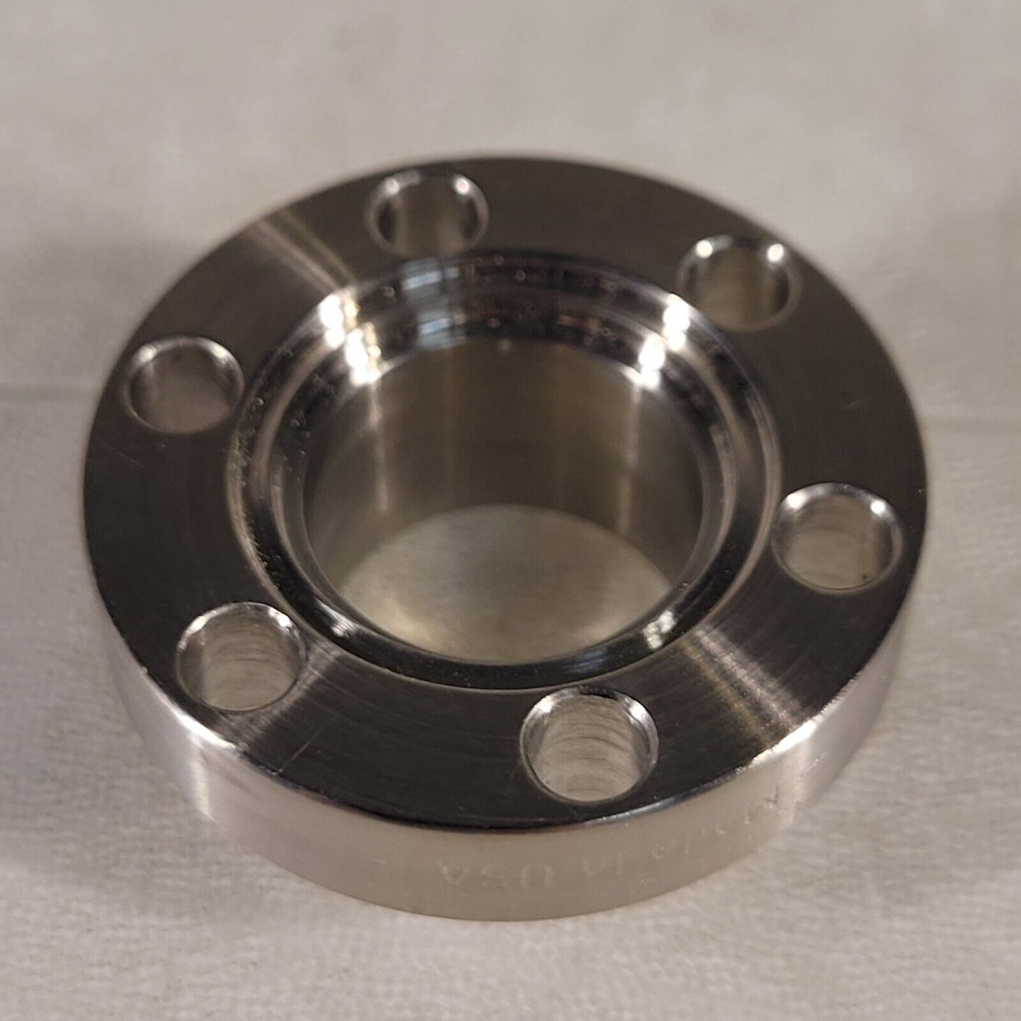 Huntington 1.33" Conflat DN16CF To 5/8" Adapter High Vacuum Stainless Tube Weld