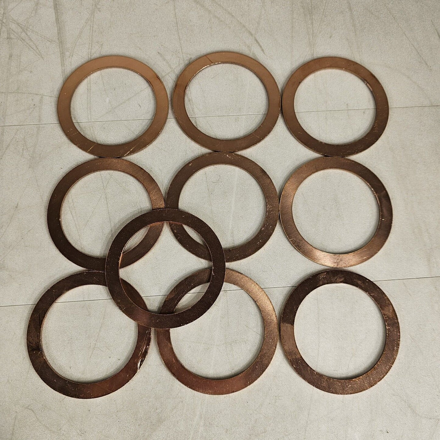 DN63CF 4.5" CF Conflat Flange Copper Gasket CF63 UHV Vacuum OFHC - Pack of 10
