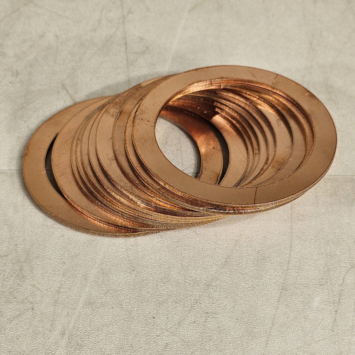 DN63CF 4.5" CF Conflat Flange Copper Gasket CF63 UHV Vacuum OFHC - Pack of 10