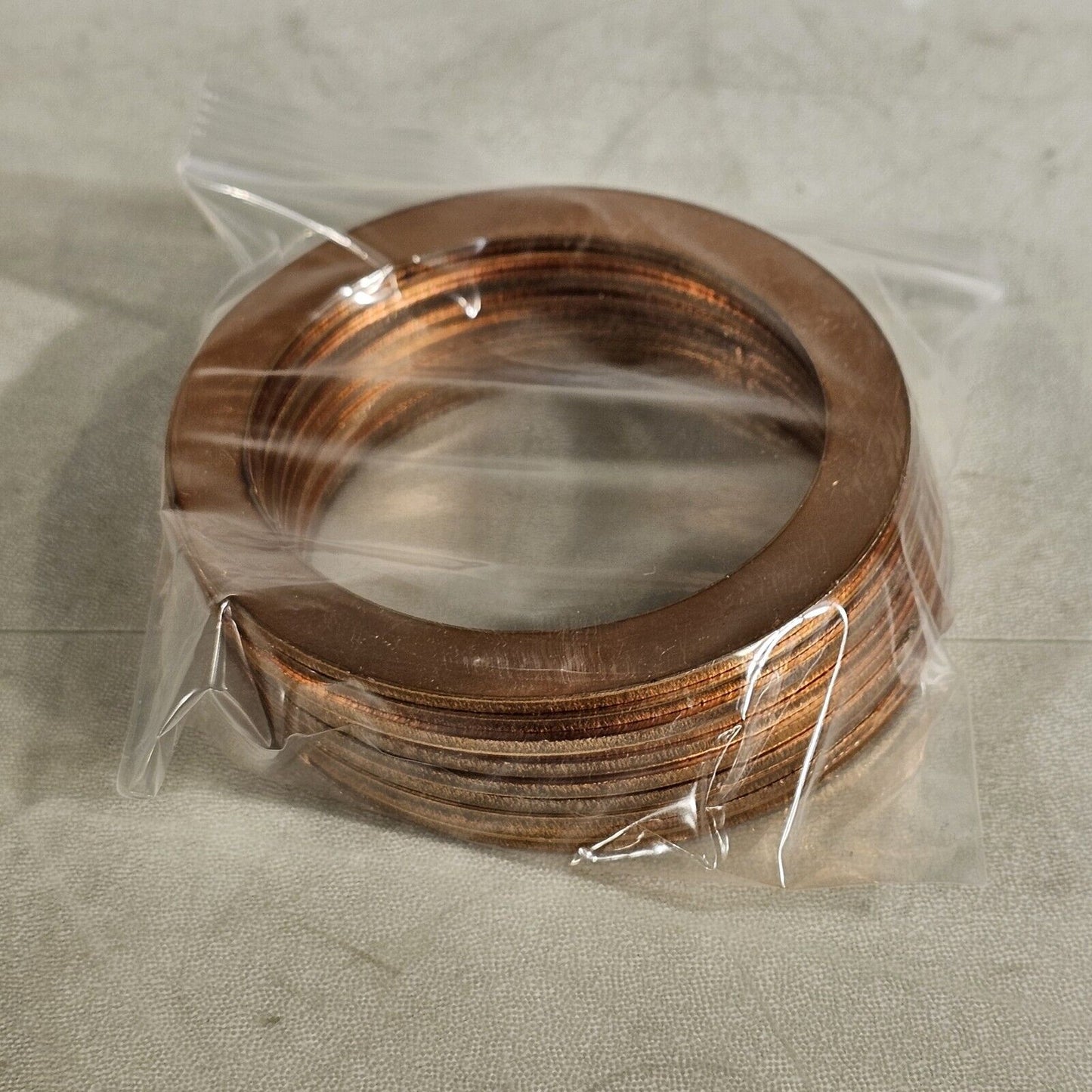 DN63CF 4.5" CF Conflat Flange Copper Gasket CF63 UHV Vacuum OFHC - Pack of 10