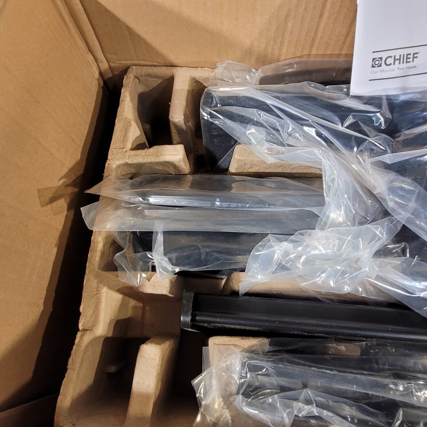 Chief MCB1U Back To Back Flat Panel Ceiling Mounts Black New Open Box