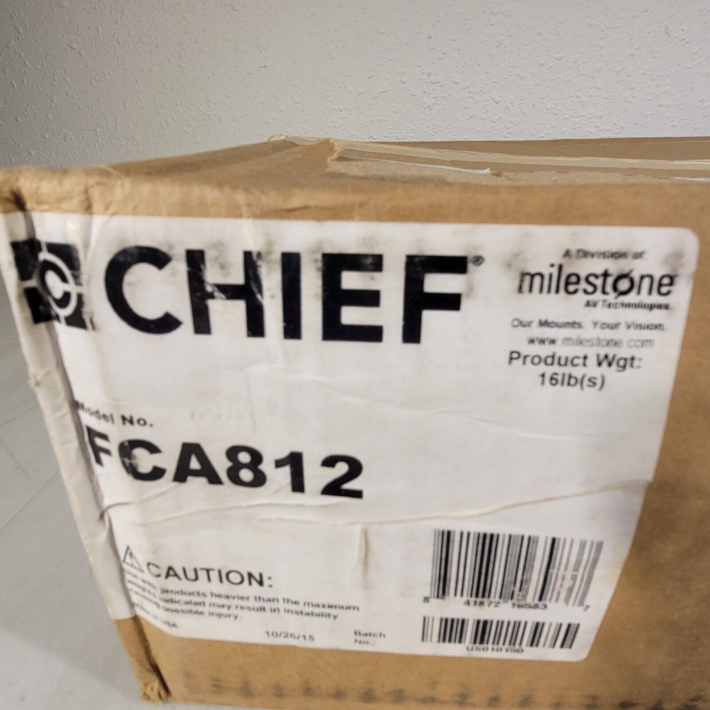 Chief FCA812 Fusion Lower Component Shelf XL Displays New