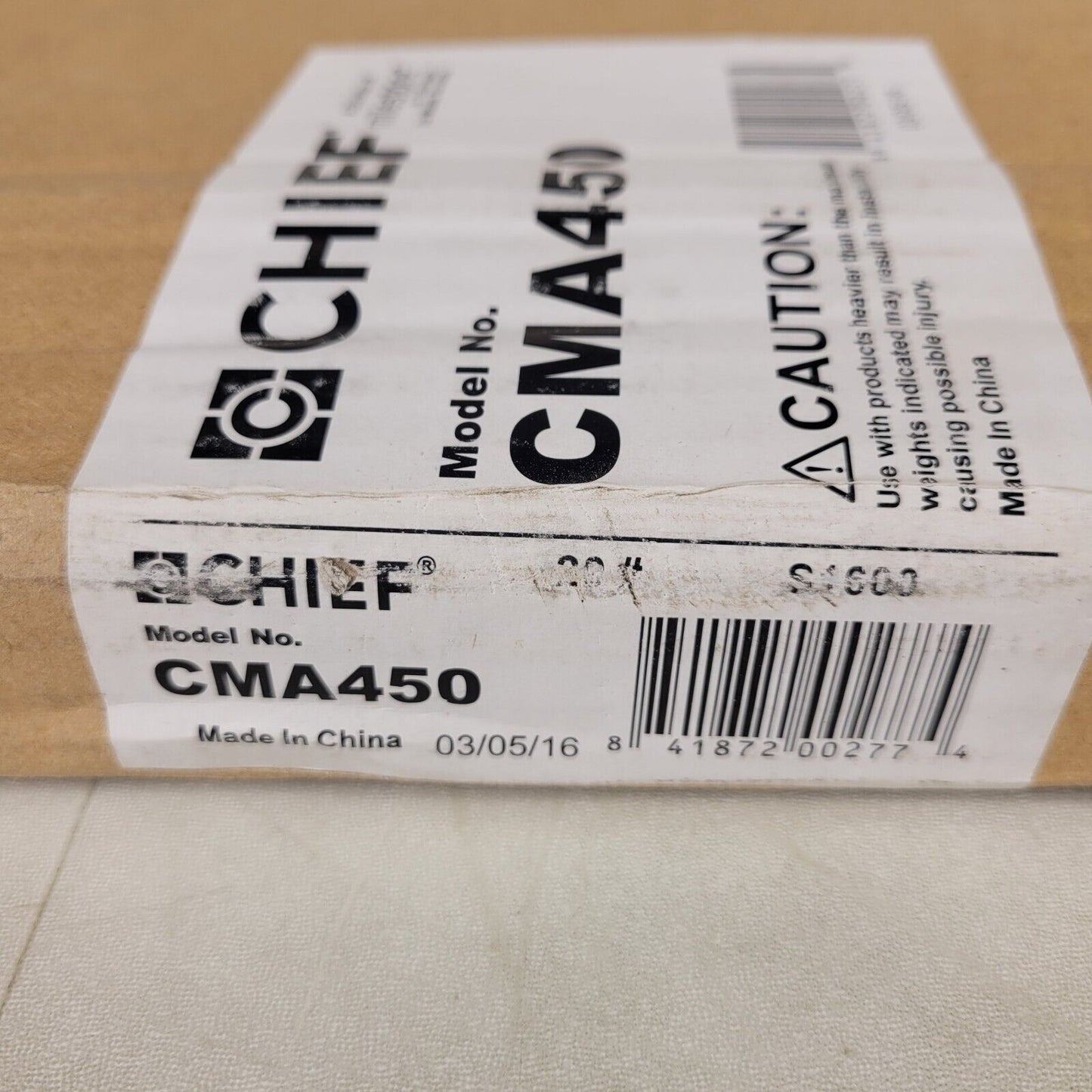 Chief CMA-450 Suspended Ceiling Kit 2 x 2' 250lb Capacity Suspension