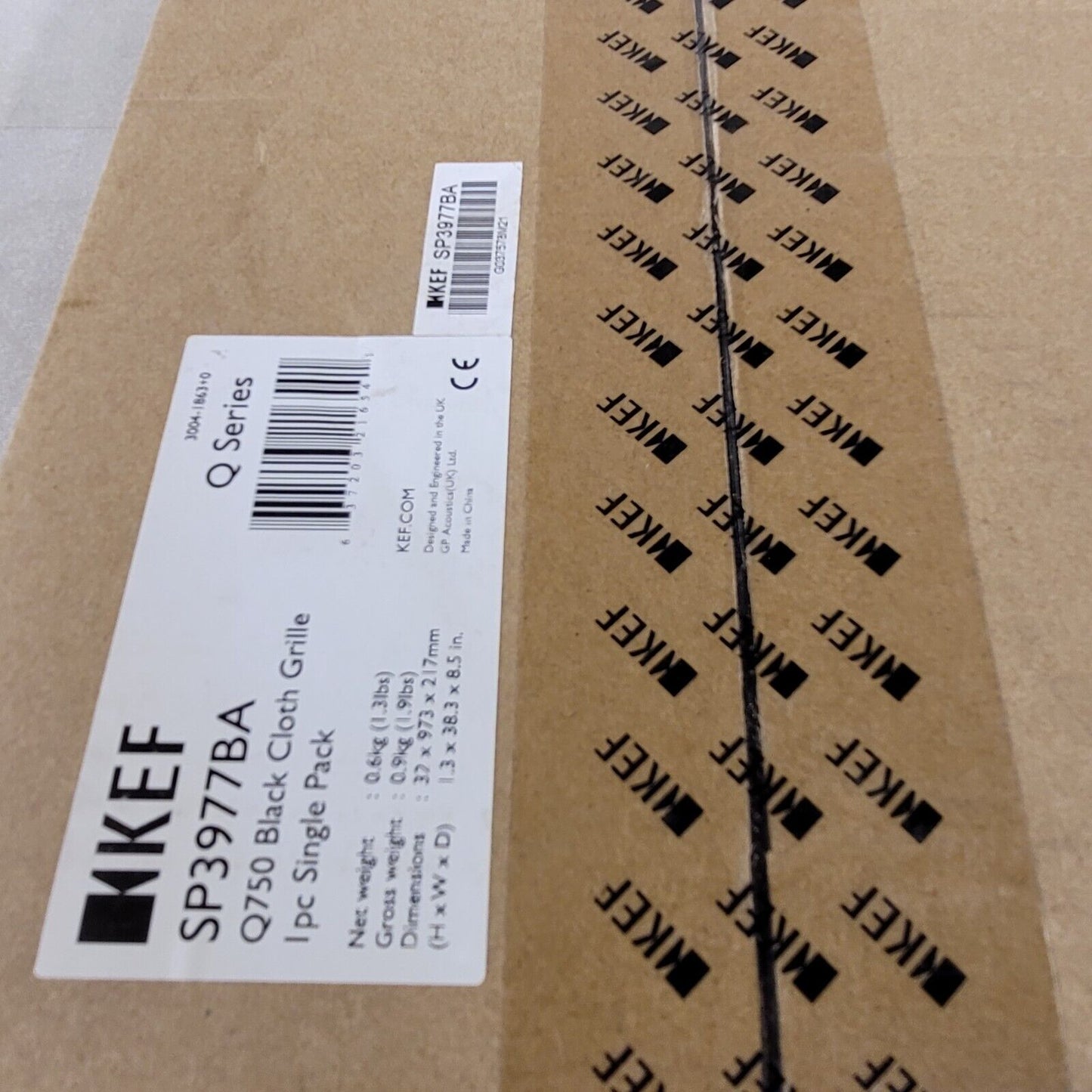 KEF SP3977BA Q750 Black Cloth Grille Single Pack