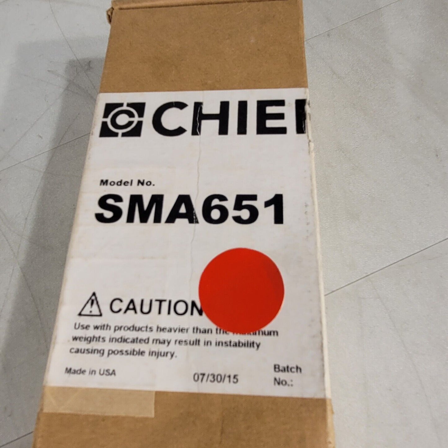 Chief SMA651 Hanging Threaded Rod Adapter
