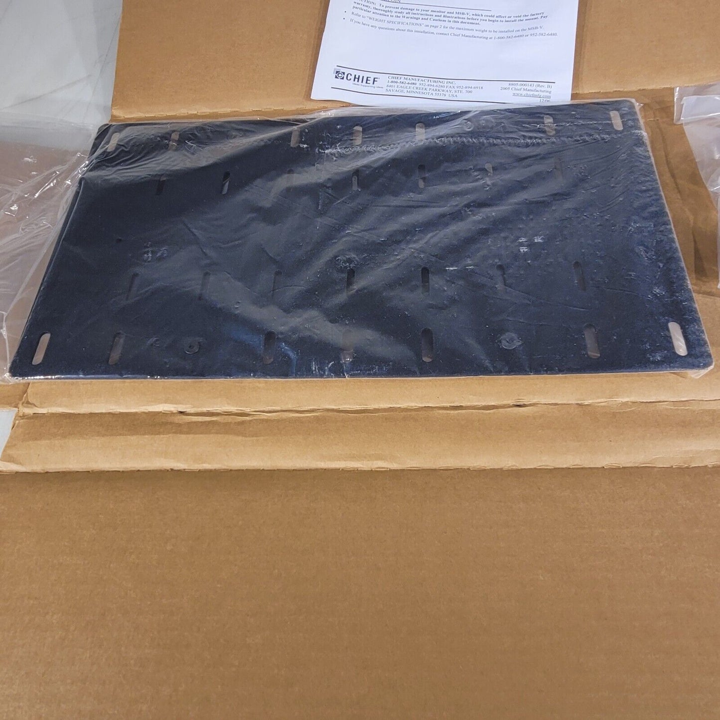 Chief MSBVB Universal Flat Panel Interface Bracket Black
