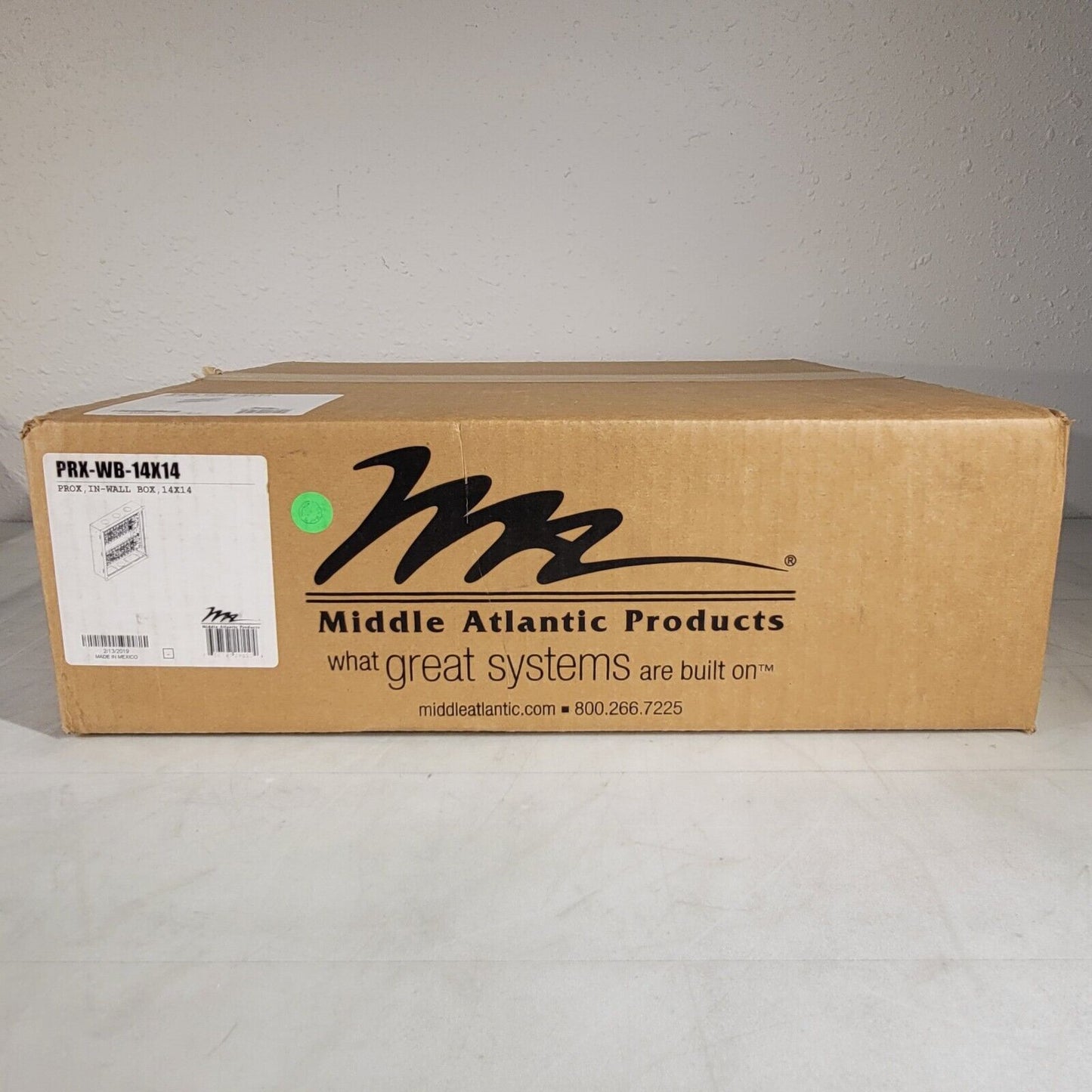 Middle Atlantic 14 x 14" Series In-Wall Box with Two Lever Lock PRX-WB-14X14